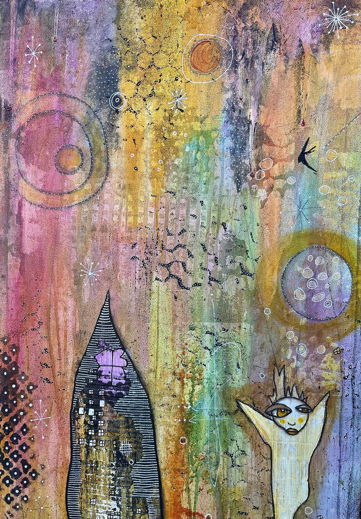 Fine Art on canvas &quot;The long road to finding me&quot;