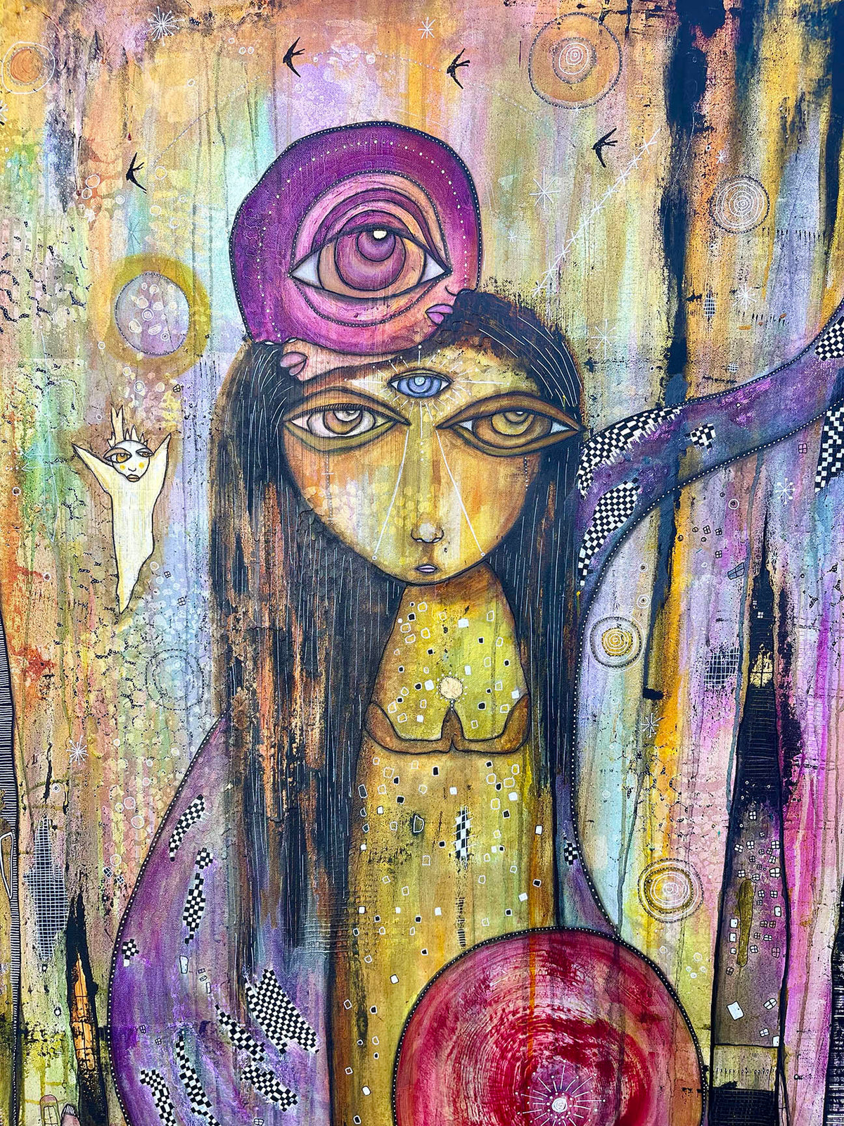 Fine Art on canvas &quot;The long road to finding me&quot;