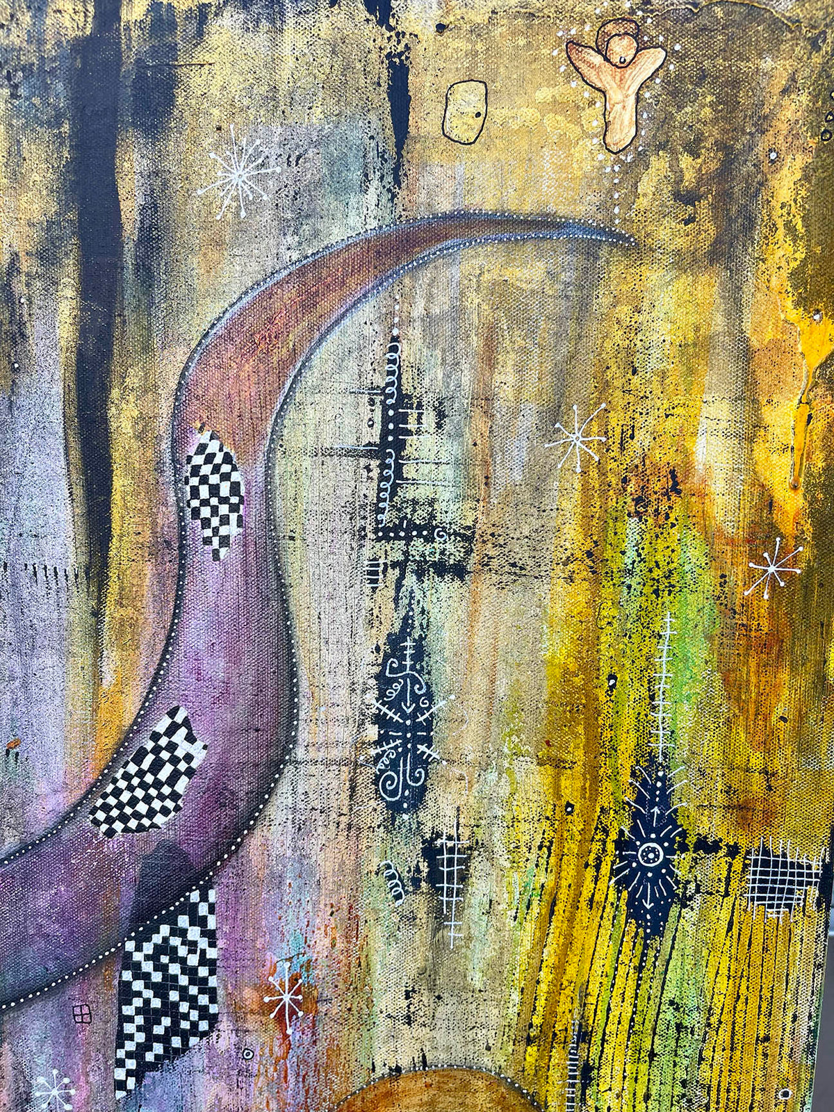 Fine Art on canvas &quot;The long road to finding me&quot;