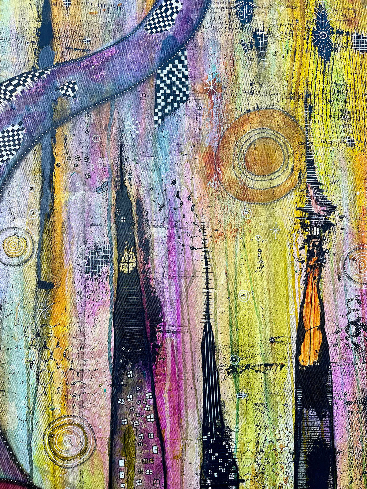 Fine Art on canvas &quot;The long road to finding me&quot;