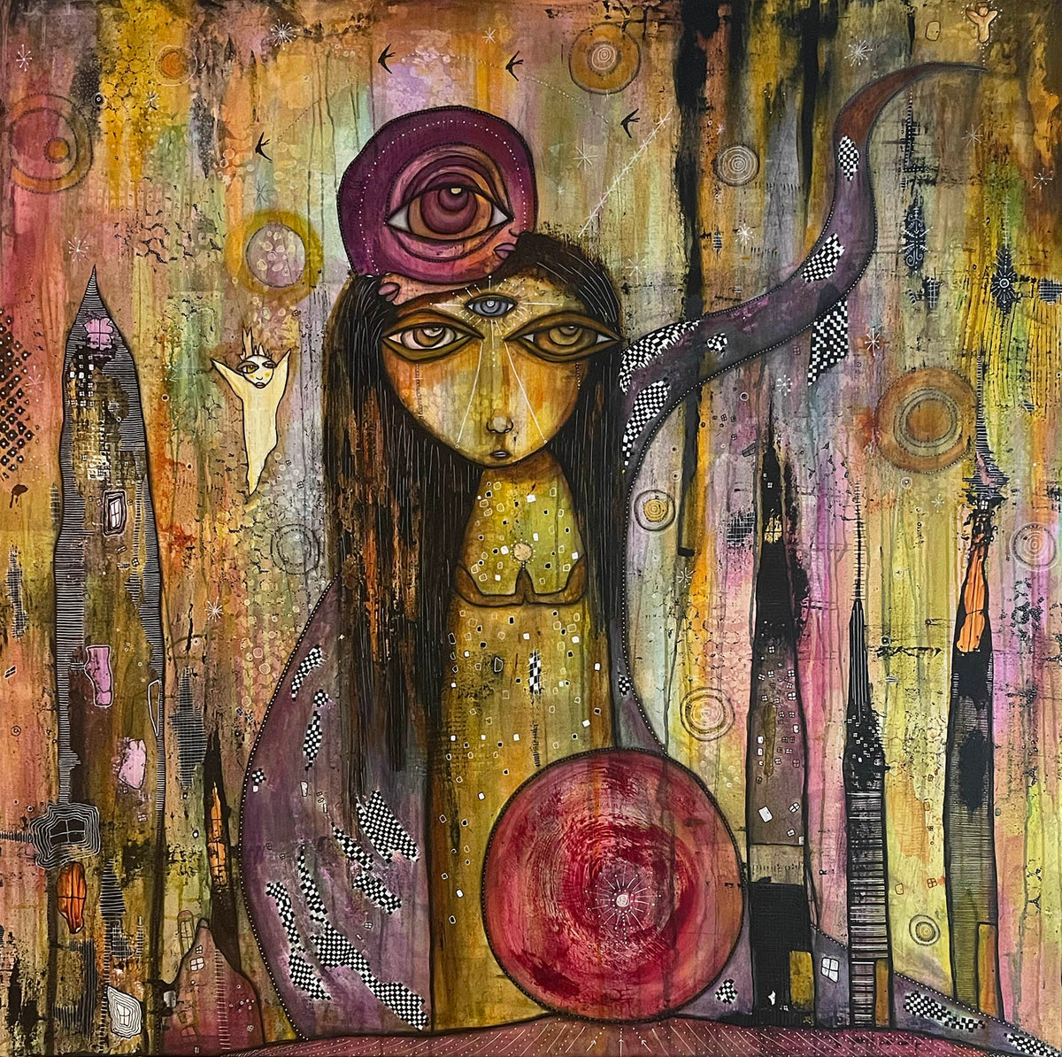 Fine Art on canvas &quot;The long road to finding me&quot;