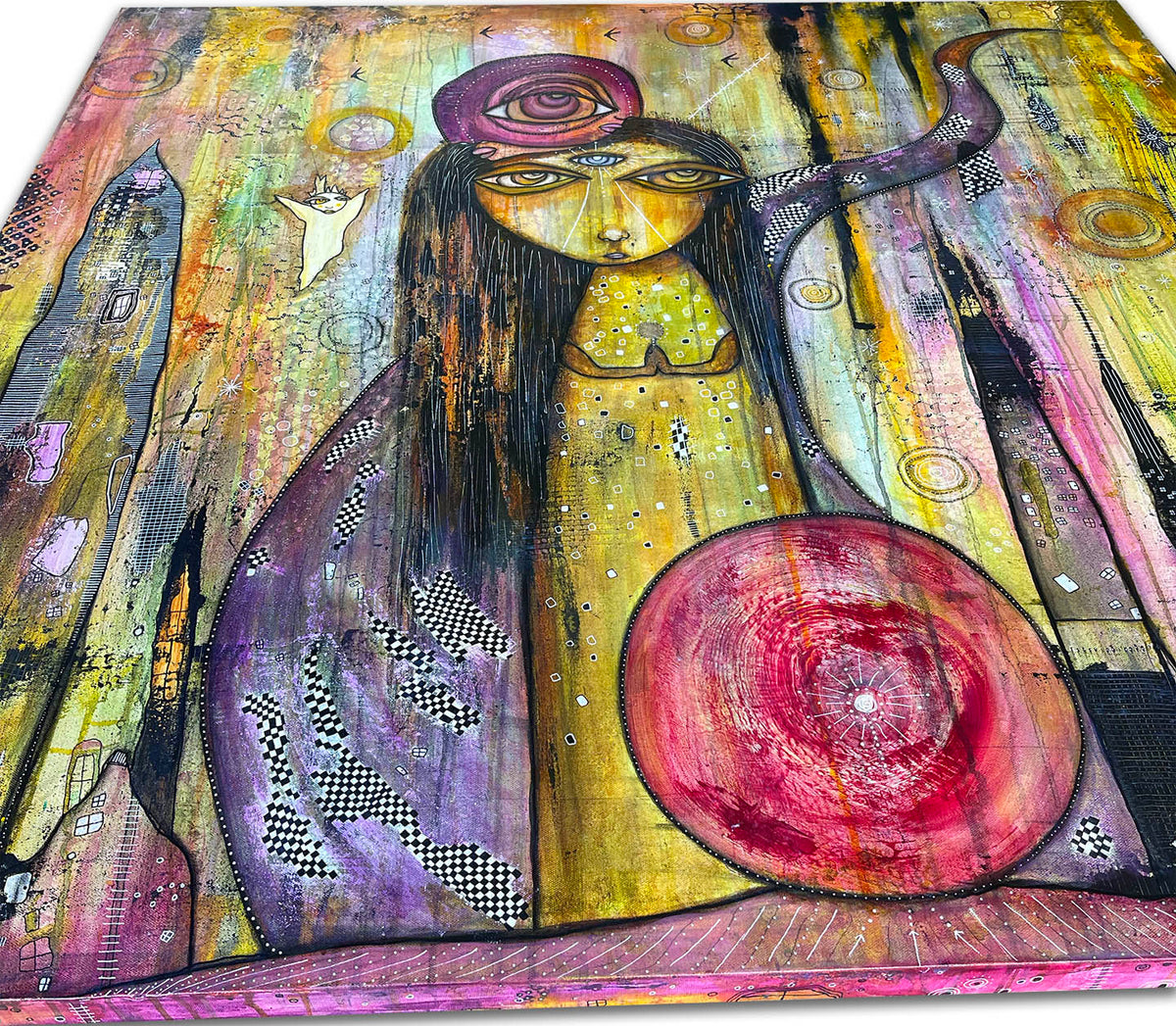 Fine Art on canvas &quot;The long road to finding me&quot;