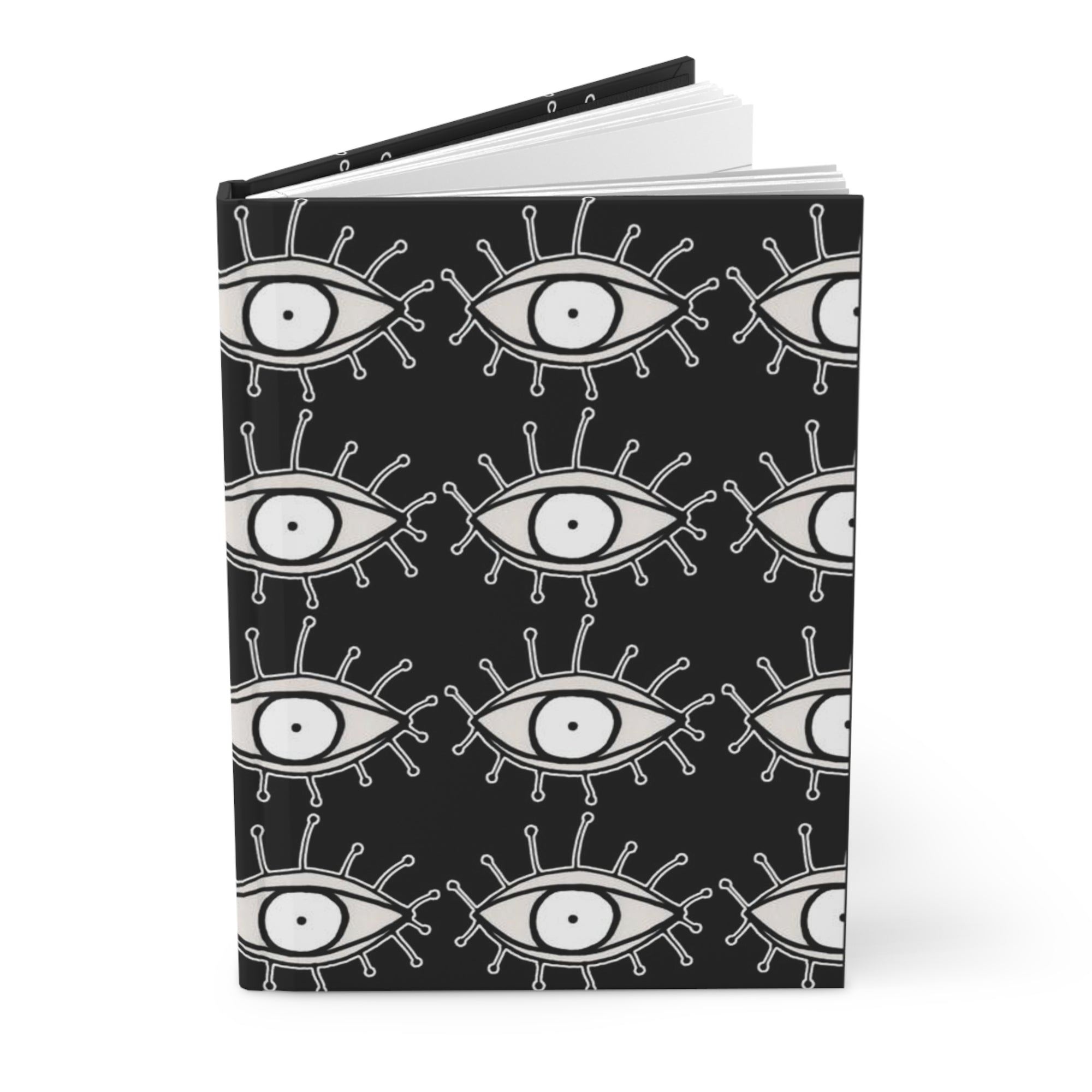 Eyes on Hardcover Black and White Journal "Lashes"
