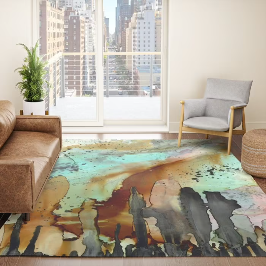 Area Rug 'From the Heavens'