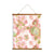 Whimsical Wood Slat Tapestry "Organic in Pink"