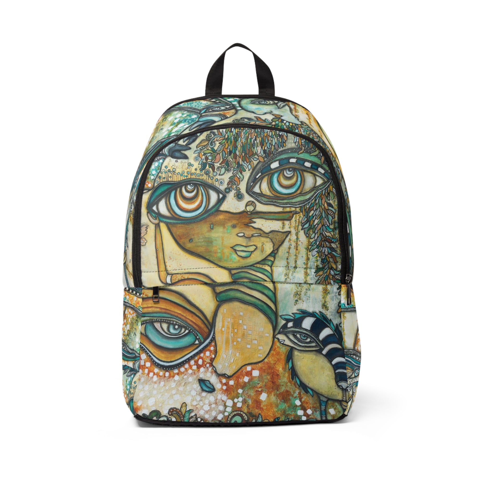 Backpack Original Art Backpack "Love Bird Garden"