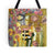 abstract face tote bag