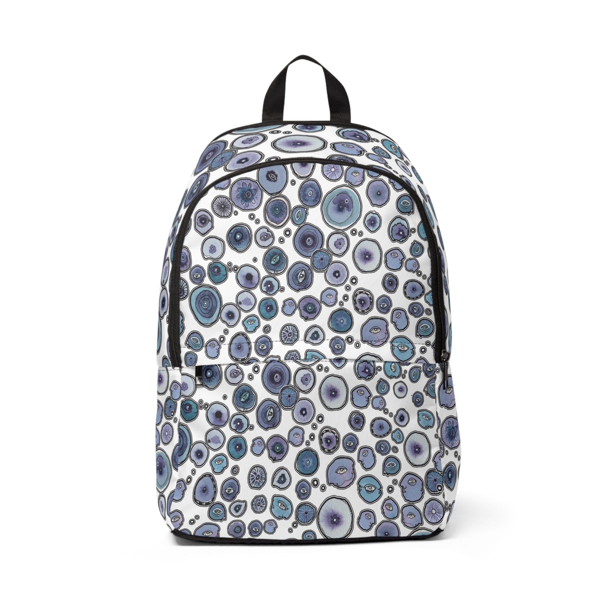Kids Waterproof Backpack "Blueberry Friends in white"