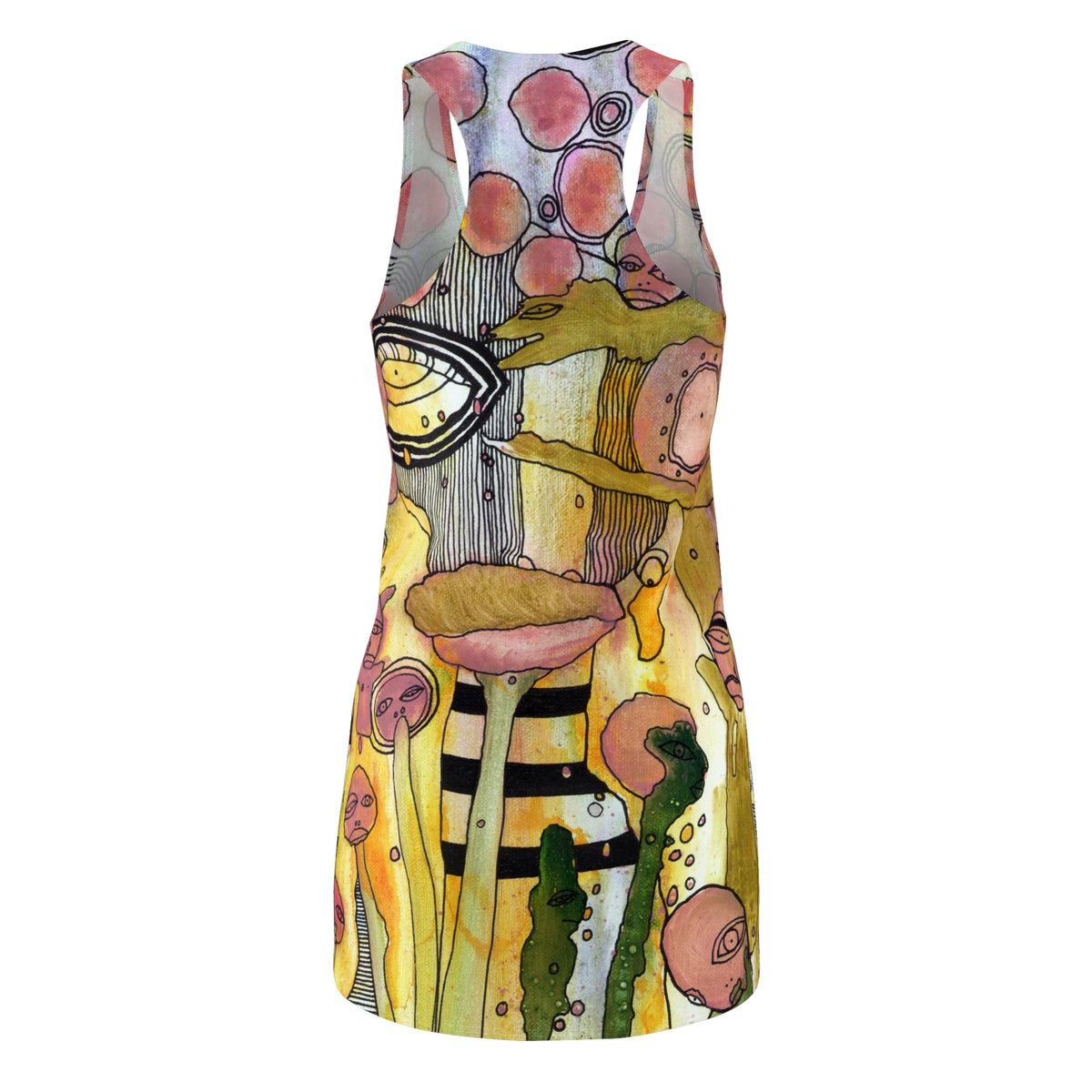 &quot;Bugged Out&quot; Racerback Dress Trippy Maximalist Fashion