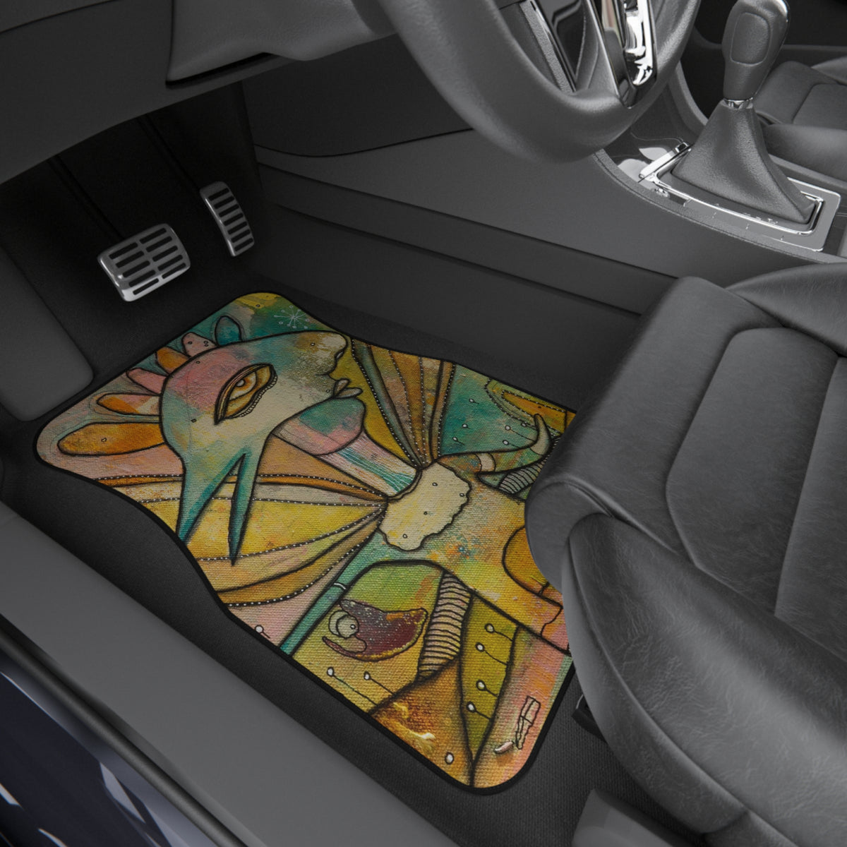 Birdman&#39;s Option Original Artwork Set of 4 Car Mats
