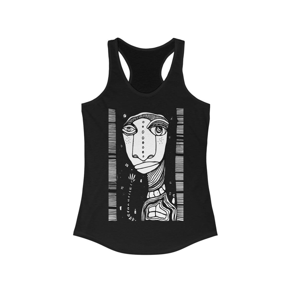 &quot;Hey Friends&quot; Women&#39;s Racerback Tank Original Coffee Stained Art by CCambrea