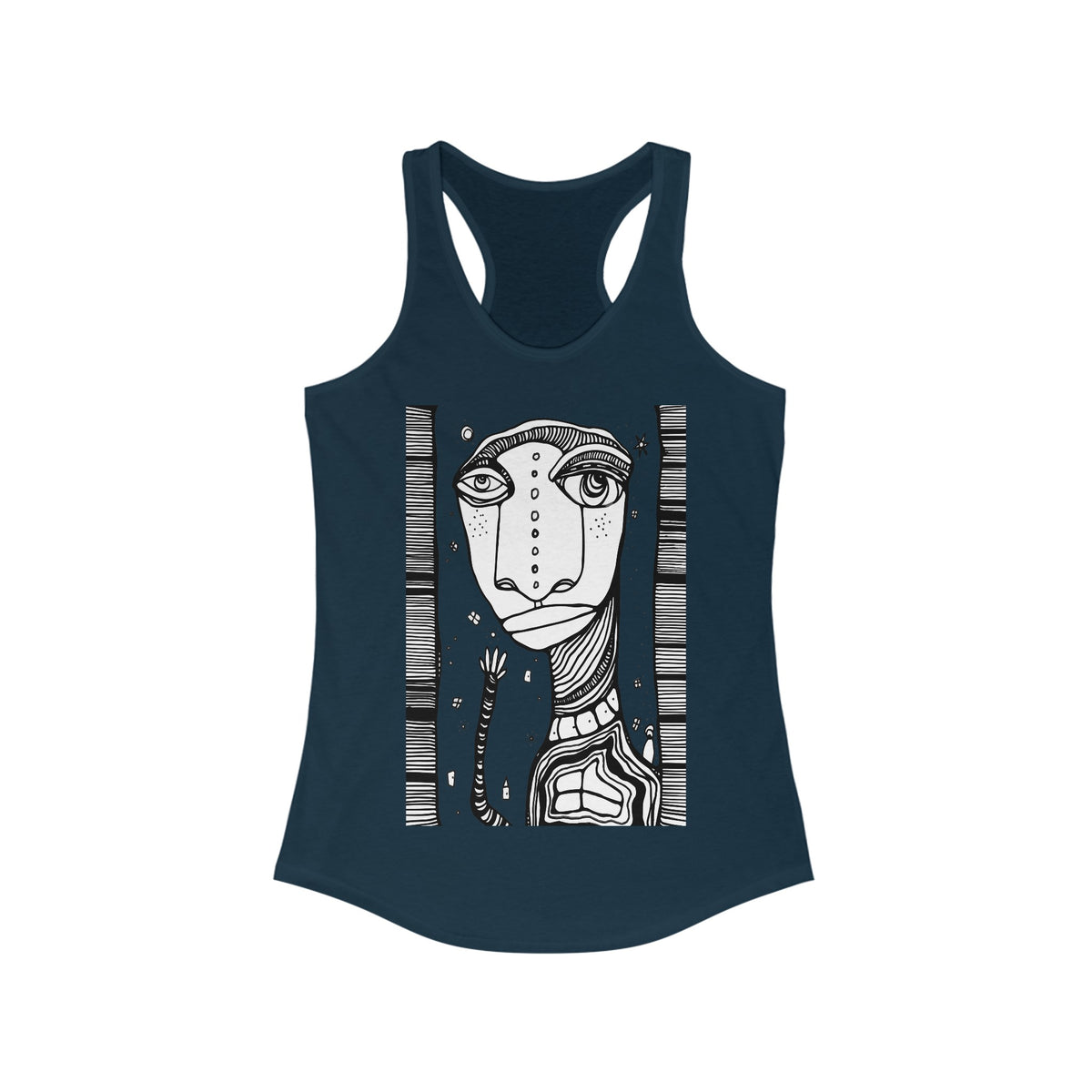 &quot;Hey Friends&quot; Women&#39;s Racerback Tank Original Coffee Stained Art by CCambrea