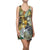 "Part of everything" Mini Tank Above the Knee Racerback Dress Original Maximalist Art