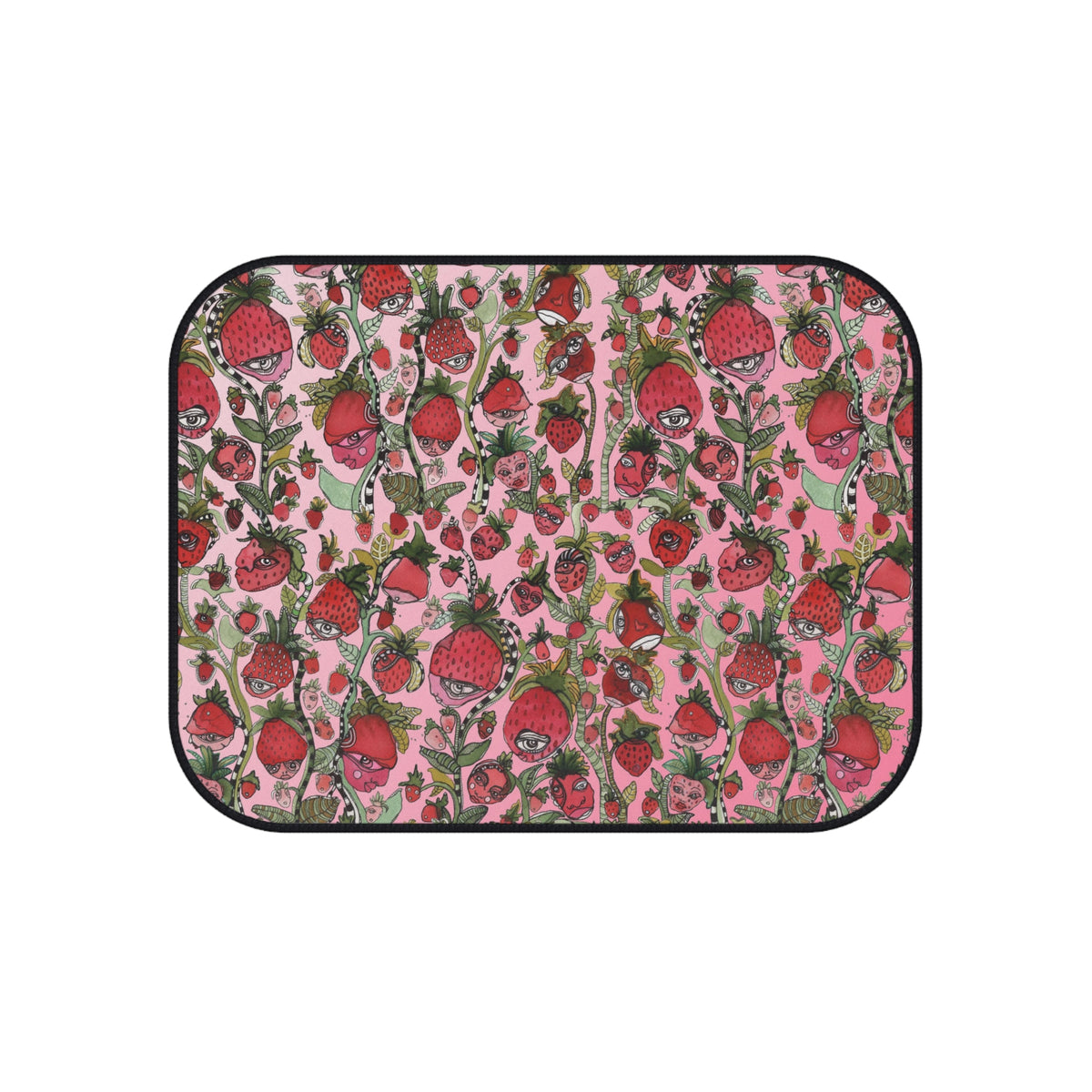 &quot;Strawberry Friends&quot; Car Mats Set of 4 Fruit Theme