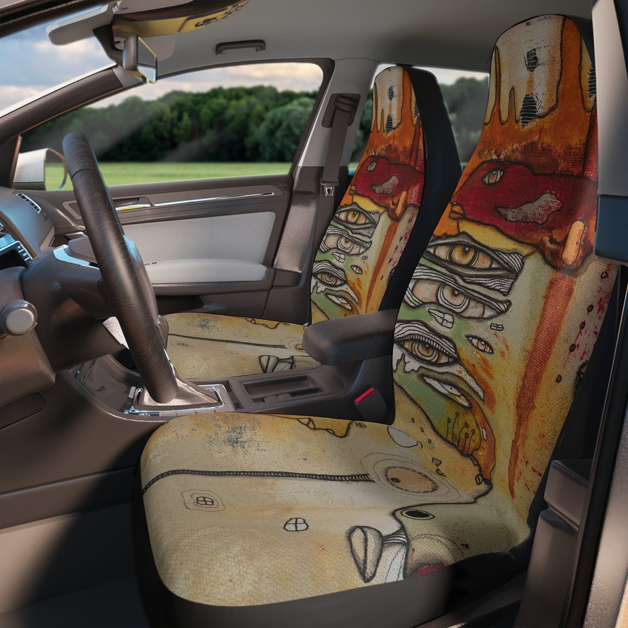 "Meet me at sunset" Funky Car Seat Covers