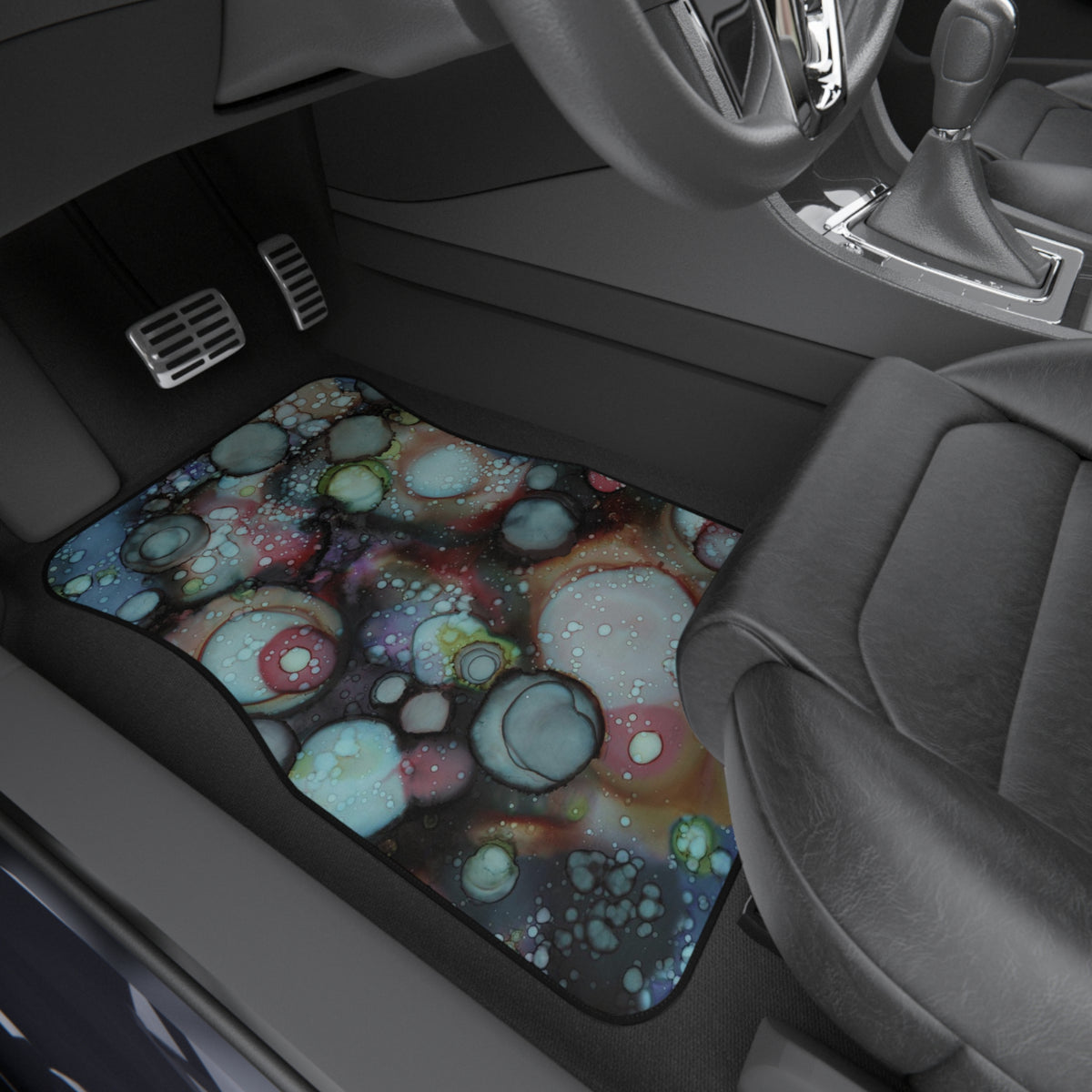 &quot;Galaxy A&quot; Car Mats Set of 4 Abstract Watercolor SUV Car Mat