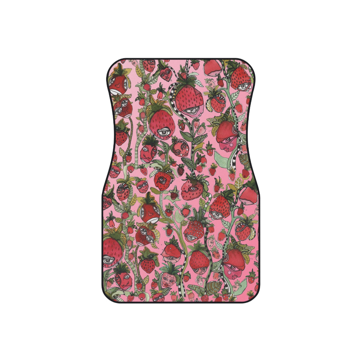 &quot;Strawberry Friends&quot; Car Mats Set of 4 Fruit Theme