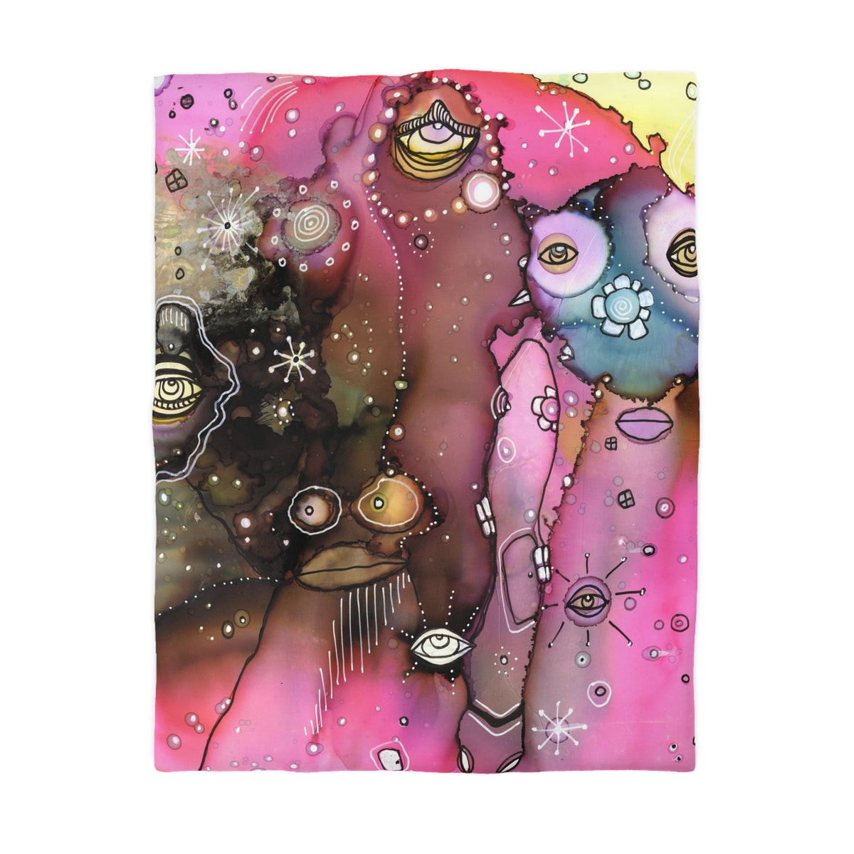Duvet Cover 'Our Colorful World' — backing color detail