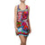 "Multi" Colorful Trippy Racerback Mini Above the Knee Tank Dress