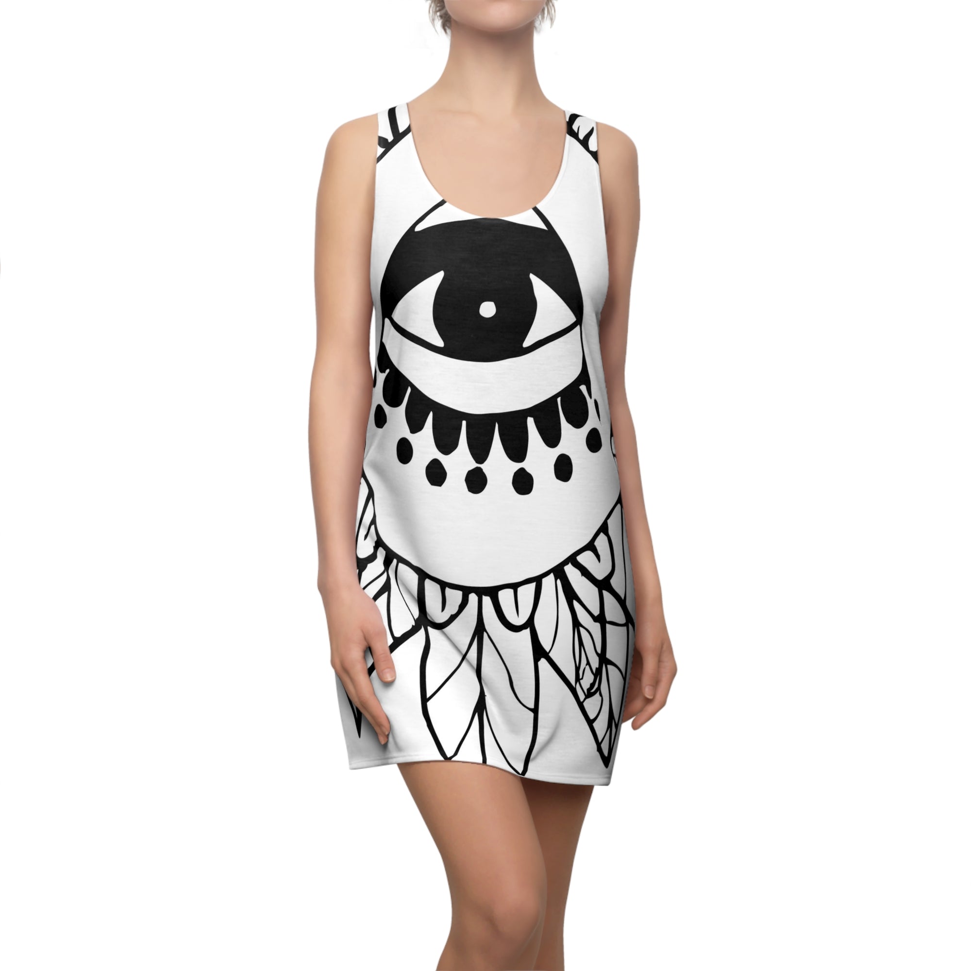 Mystical Boho Third Eye Mini Racerback Dress