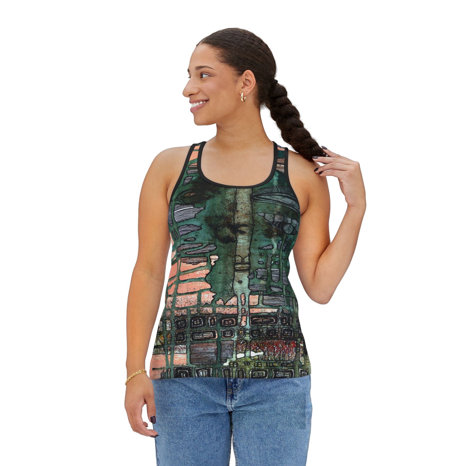 "Trapped" Tank Top Original Painting by C.Cambrea