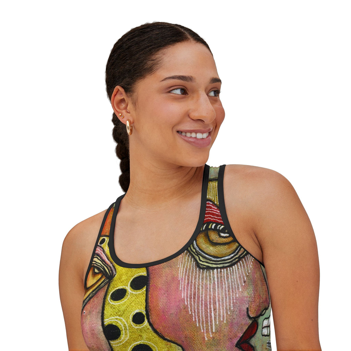 &quot;Contemplating&quot; Women&#39;s Tank Top Original Painting by C.Cambrea