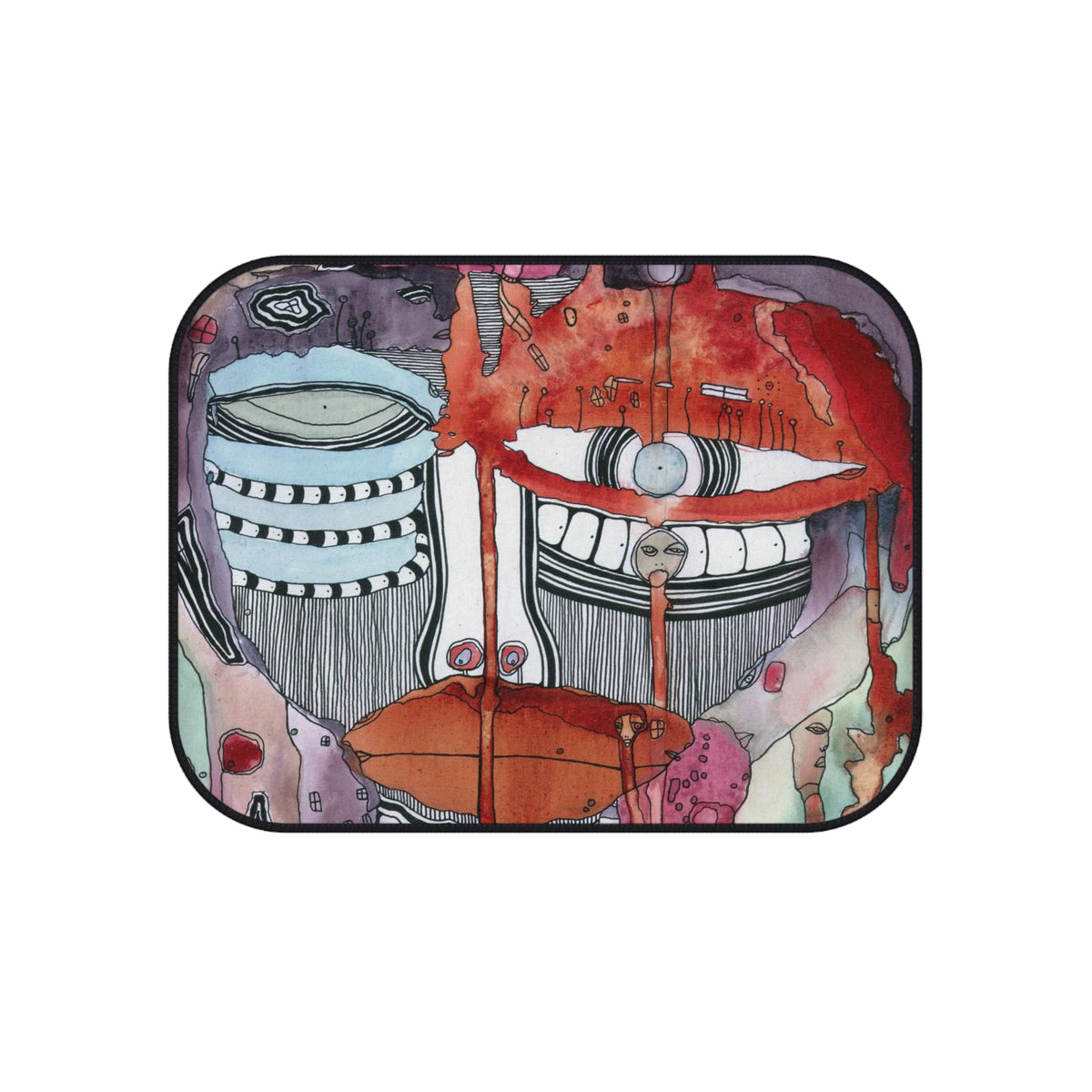 A Female Hello Original Art Car Mat