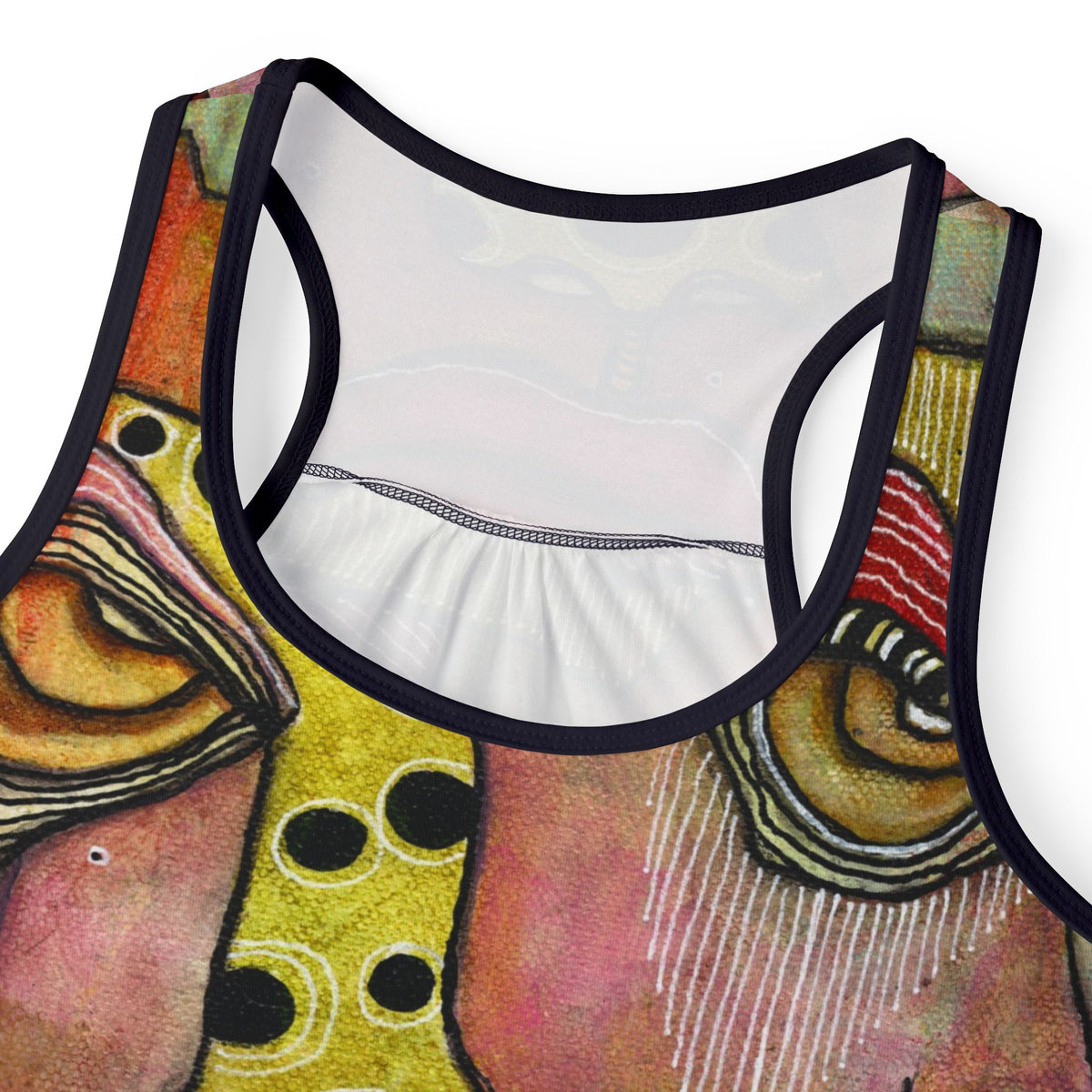 &quot;Contemplating&quot; Women&#39;s Tank Top Original Painting by C.Cambrea