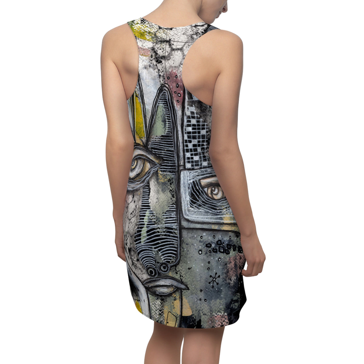 &quot;Written in the Stars&quot; Dark Goth Maximalist Fashion Racerback Dress