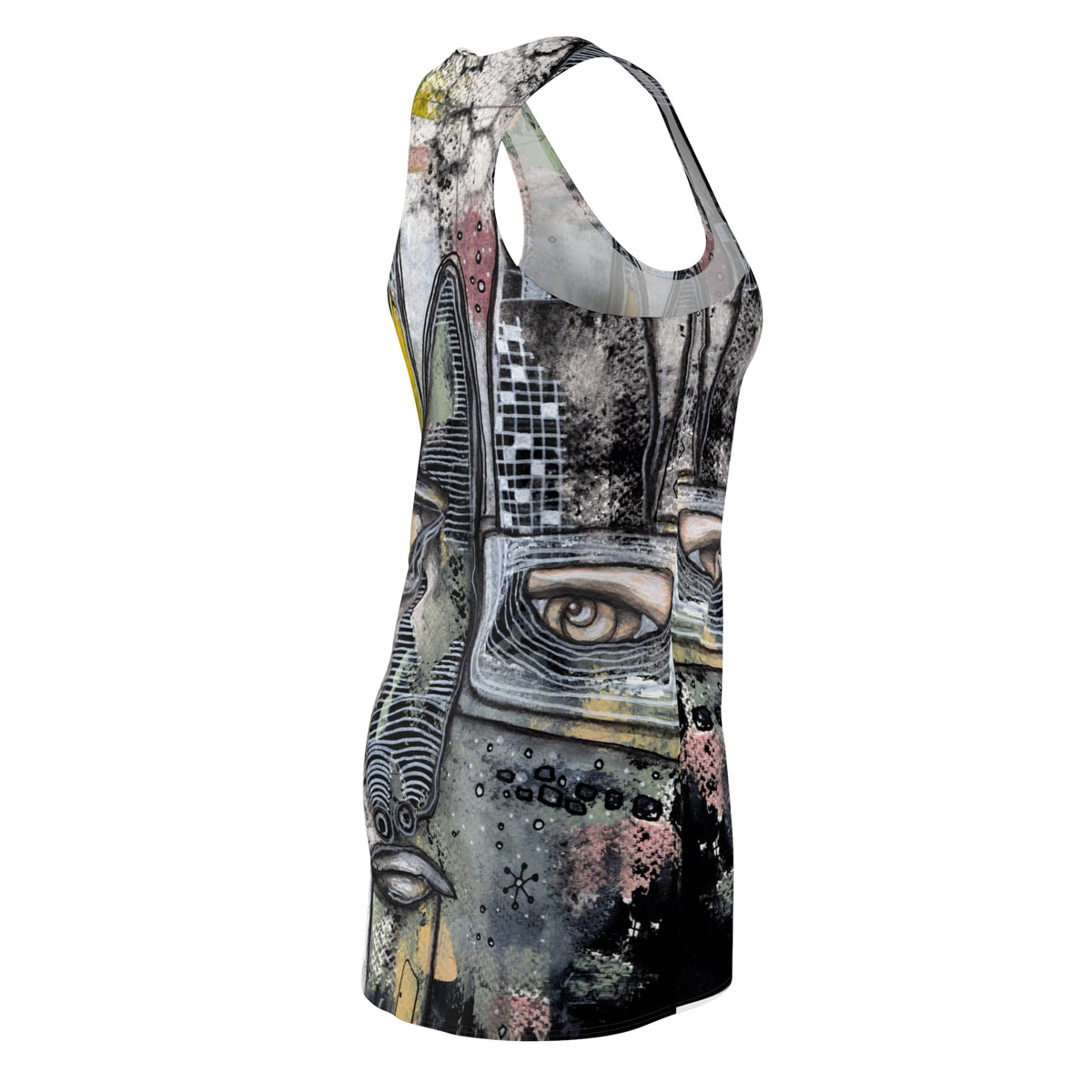 &quot;Written in the Stars&quot; Dark Goth Maximalist Fashion Racerback Dress