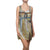 "The Portal" Neutral Maximalist Mini Racerback Above the Knee Tank Dress