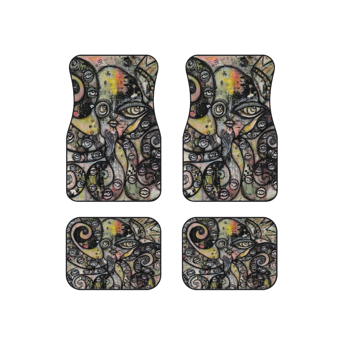&quot;Octopus Queen&quot; Car Mats Set of 4 Ocean Beach Theme Car Mats