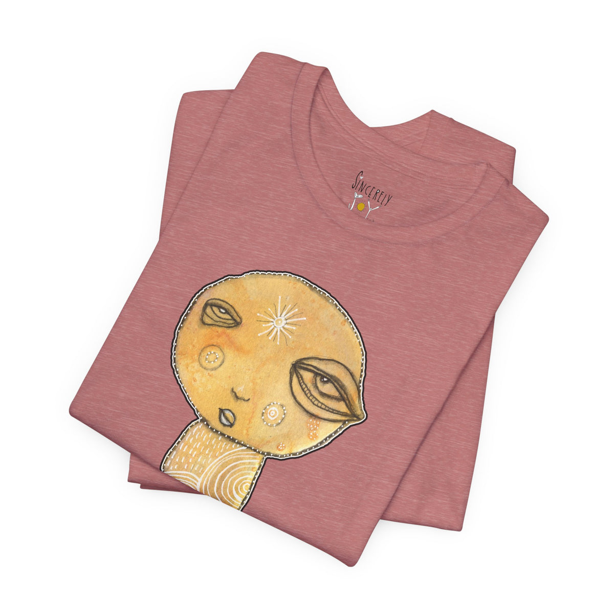 Sensitive Creature. Handle with Care t-shirt by C.Cambrea, flat lay