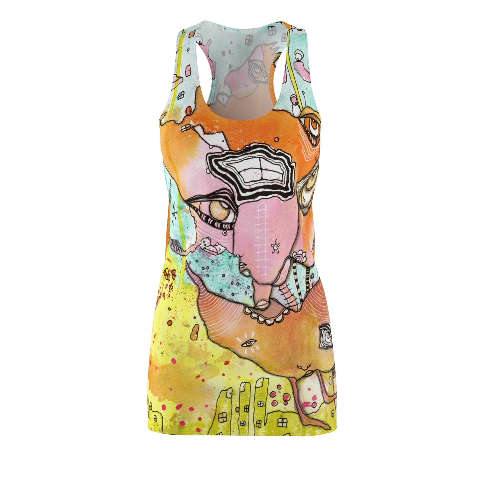 Tank Dress 'Colorful Unusual' — front view