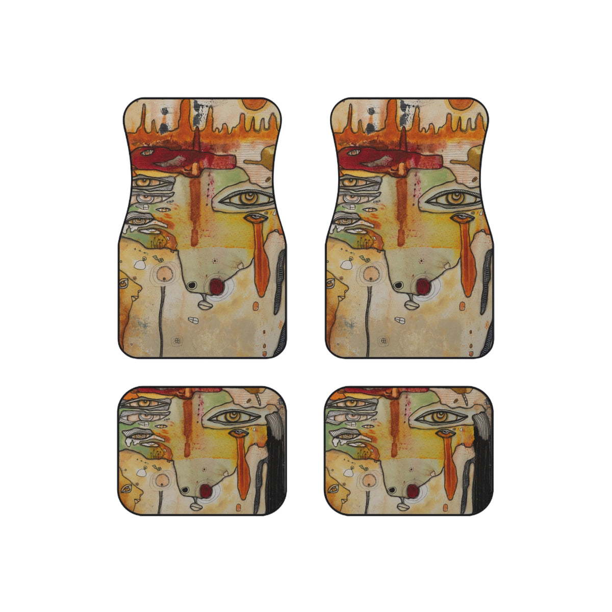 &quot;Meet Me at Sunset&quot; Original Artwork Car Floor Mat