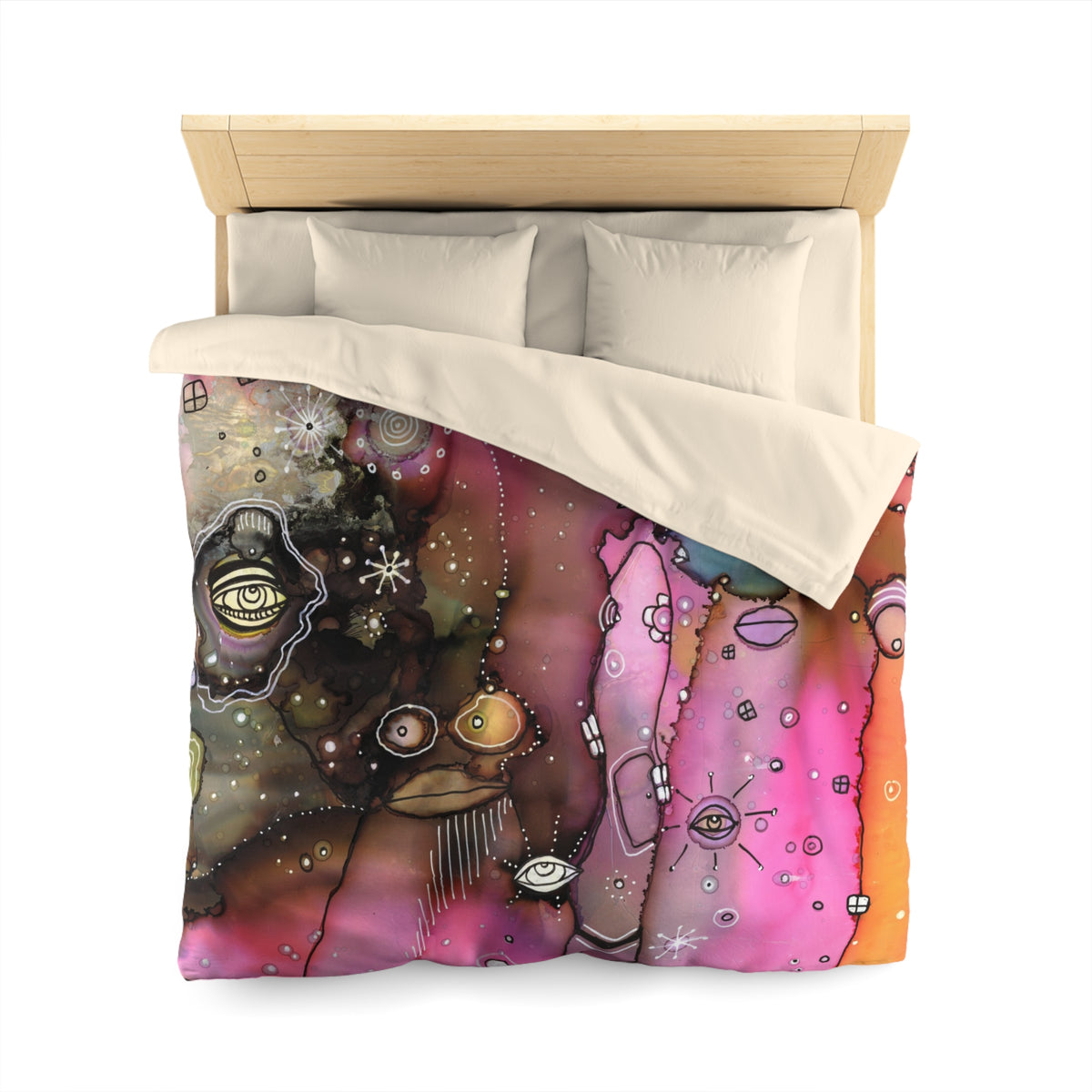 Duvet Cover 'Our Colorful World' — folded flat lay