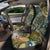 "Love Bird Garden" Original Art Hippie Car Seat Covers Big Eyes Face on Car SUV Vehicle Seat Covers