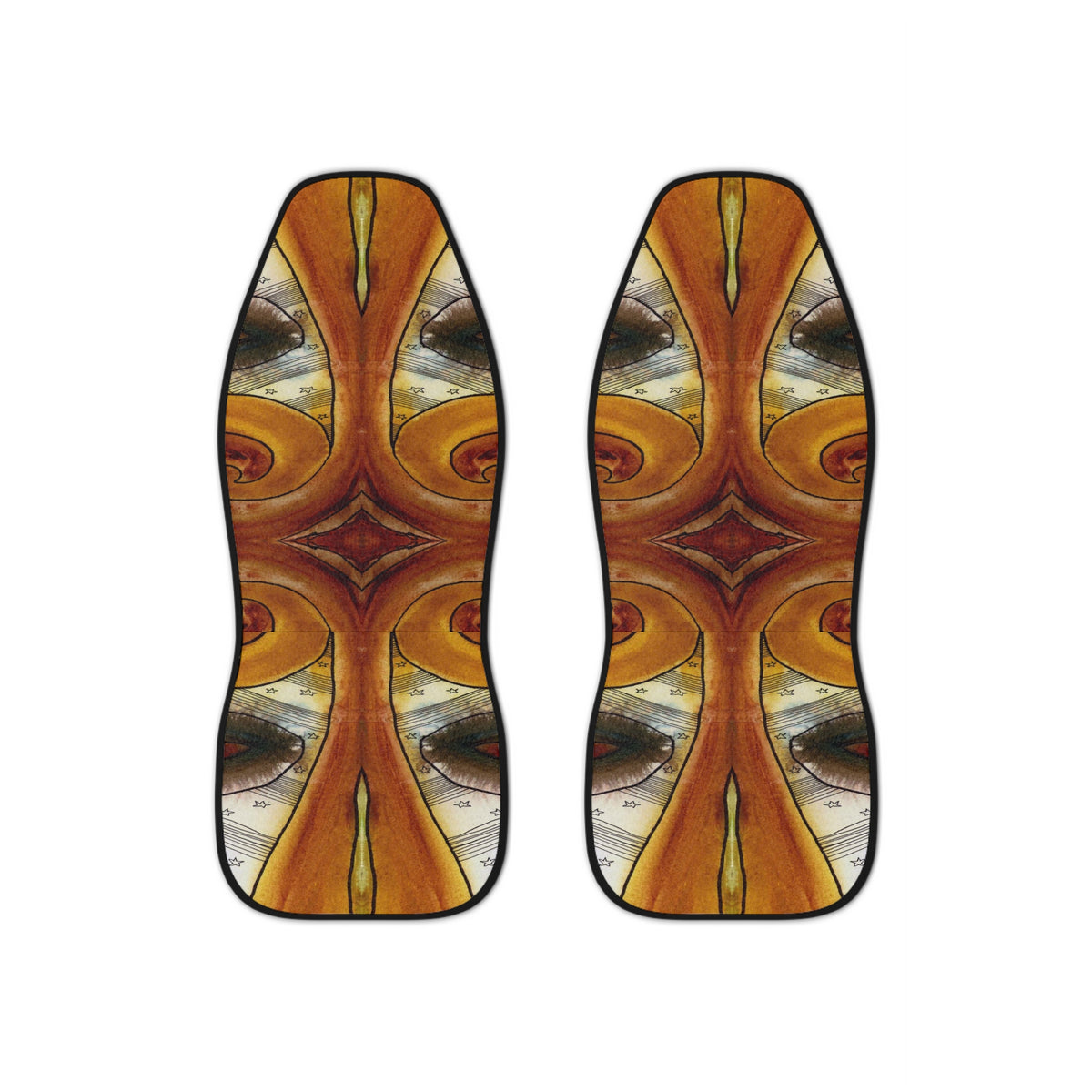 &quot;City life pattern&quot; Original Art on Car Seat Covers