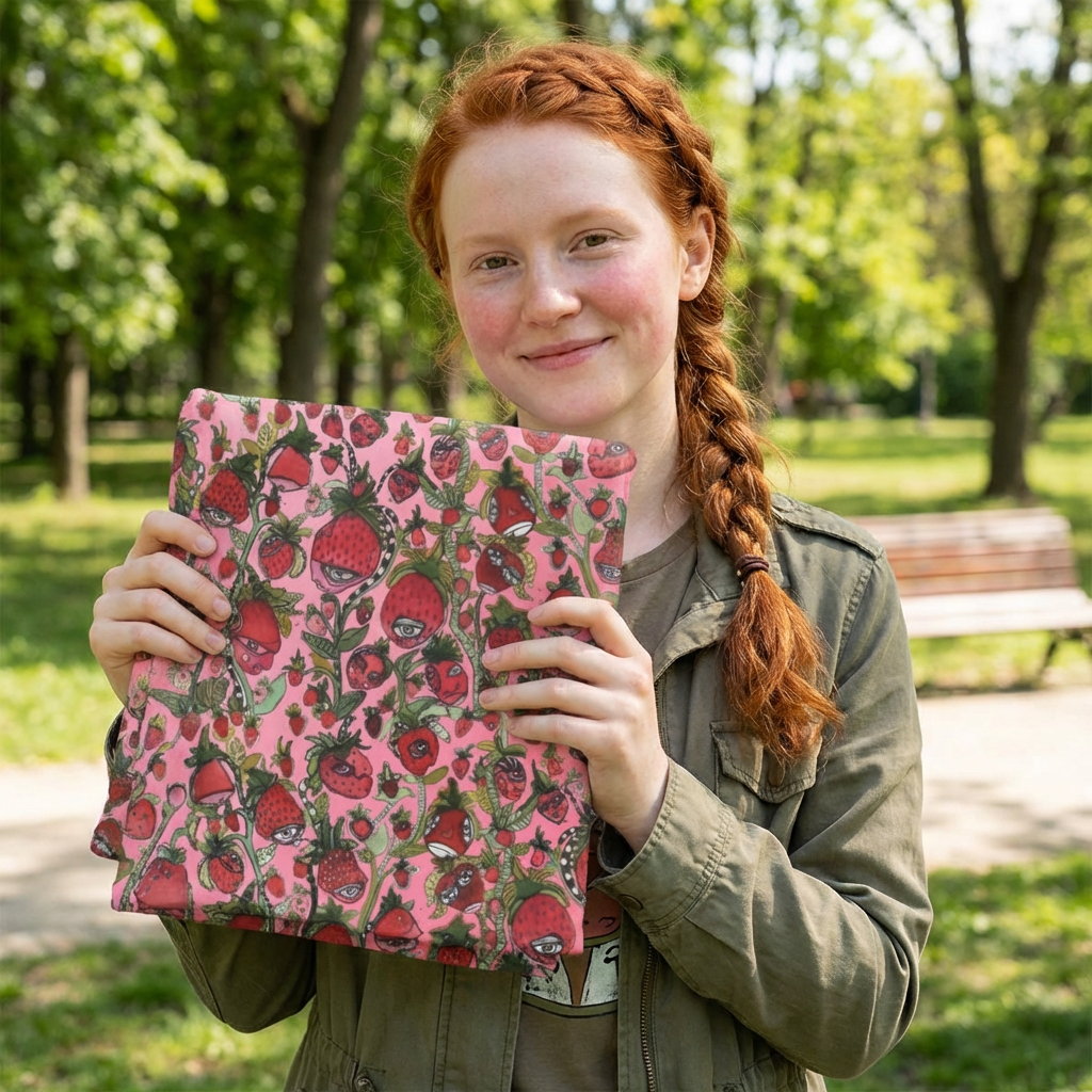 Duvet Cover 'Strawberry Shortcake Faces' — size comparison chart