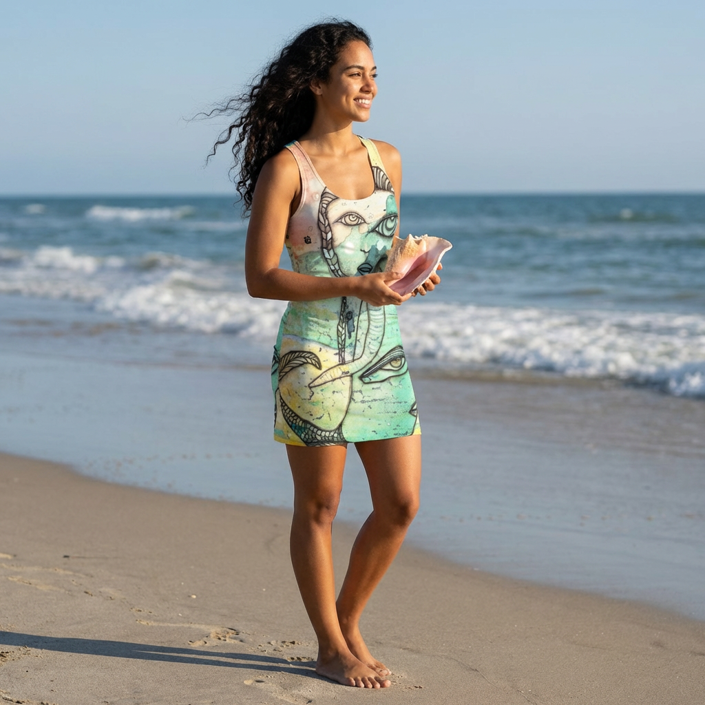 Tank Dress 'Mother of the Seas' — front view