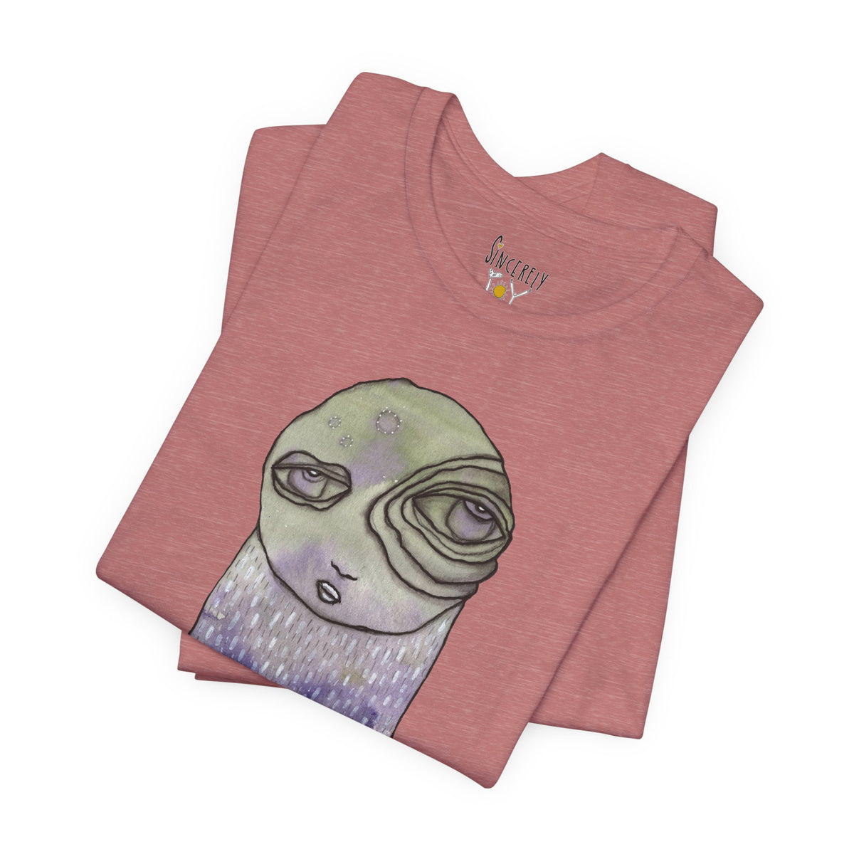 Sensitive Creature. Handle with Care t-shirt by C.Cambrea, size and fit reference chart