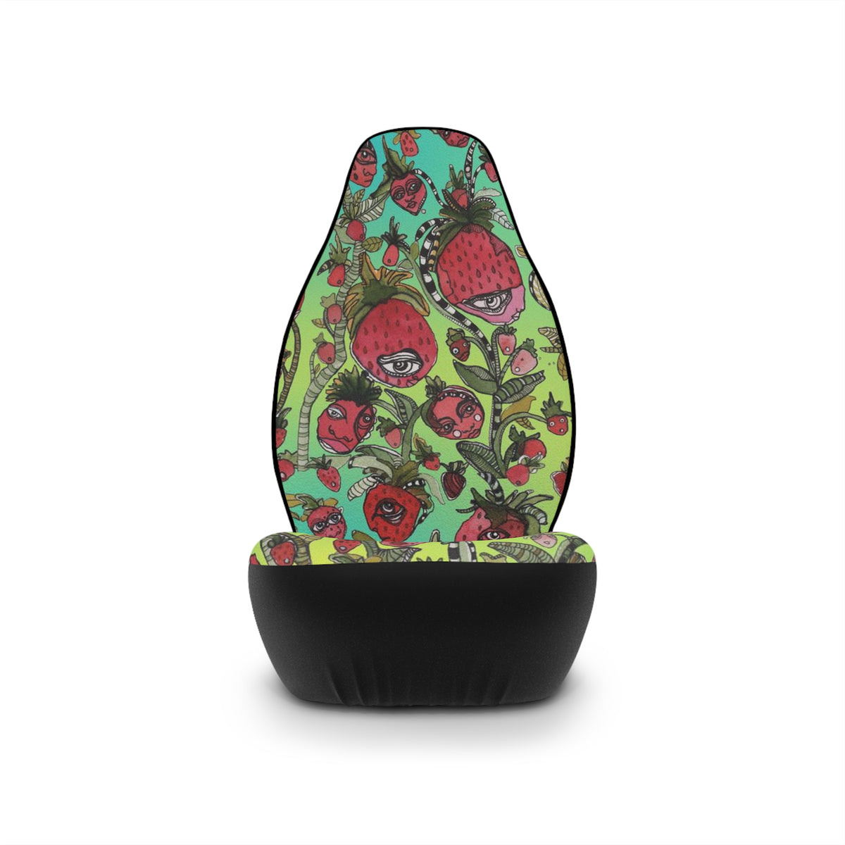 Strawberry Fruit Car Seat Covers Colorful Hippie Vibes