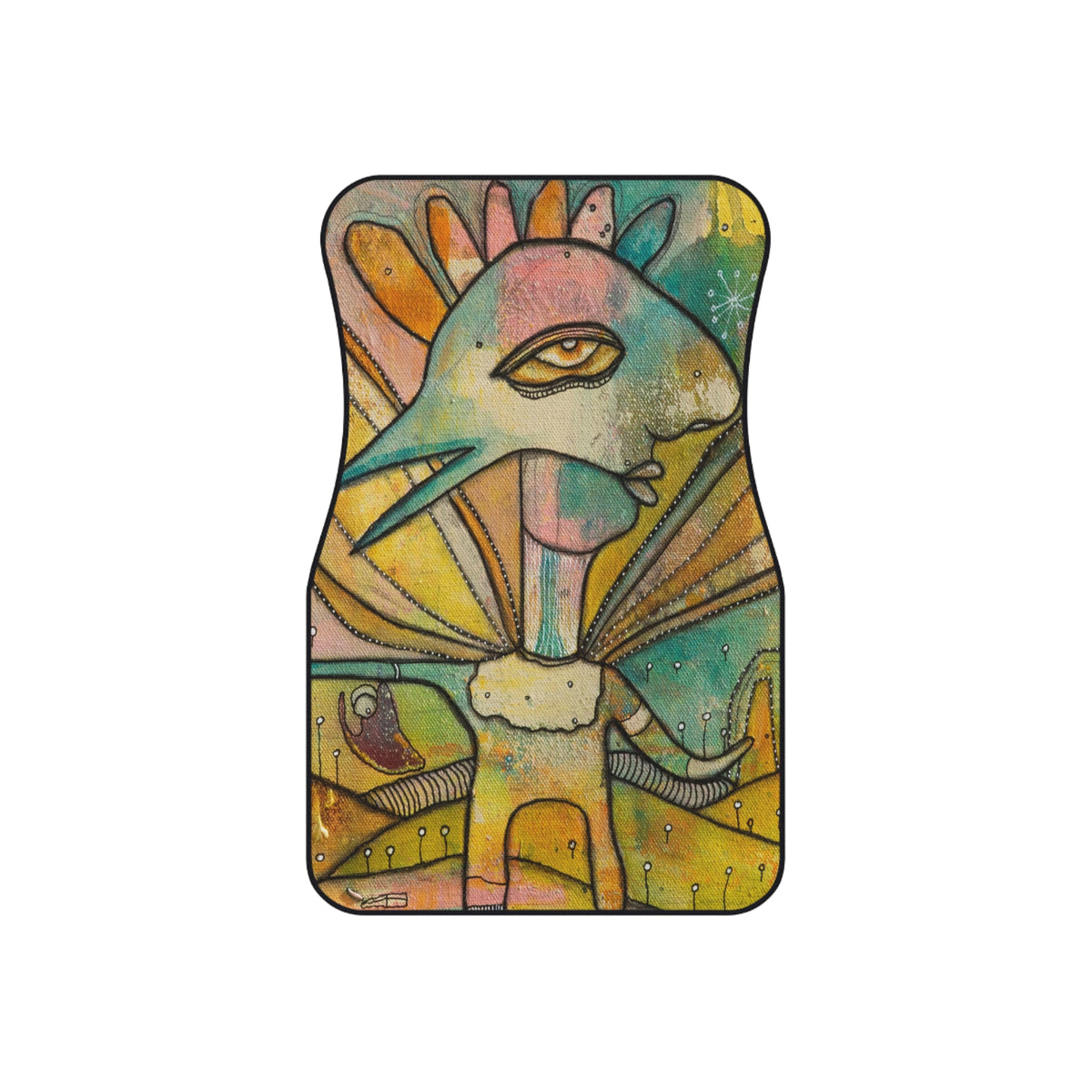 Birdman&#39;s Option Original Artwork Set of 4 Car Mats