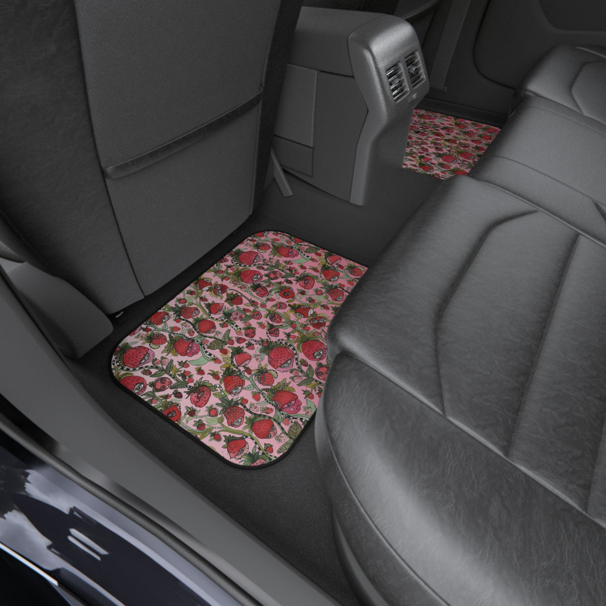 &quot;Strawberry Friends&quot; Car Mats Set of 4 Fruit Theme
