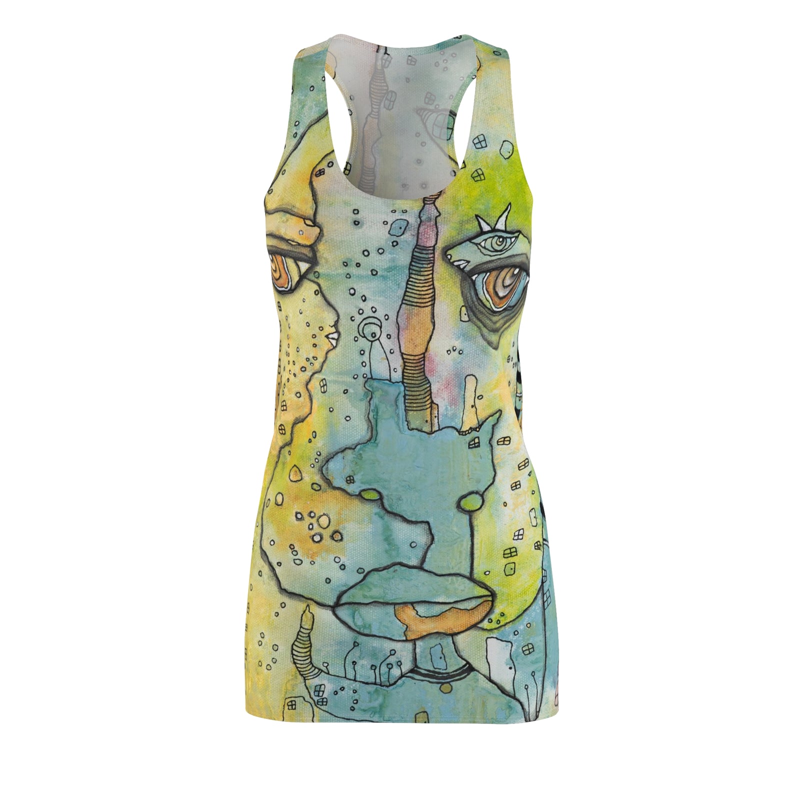 Tank Dress 'Raise a Hand' — front view