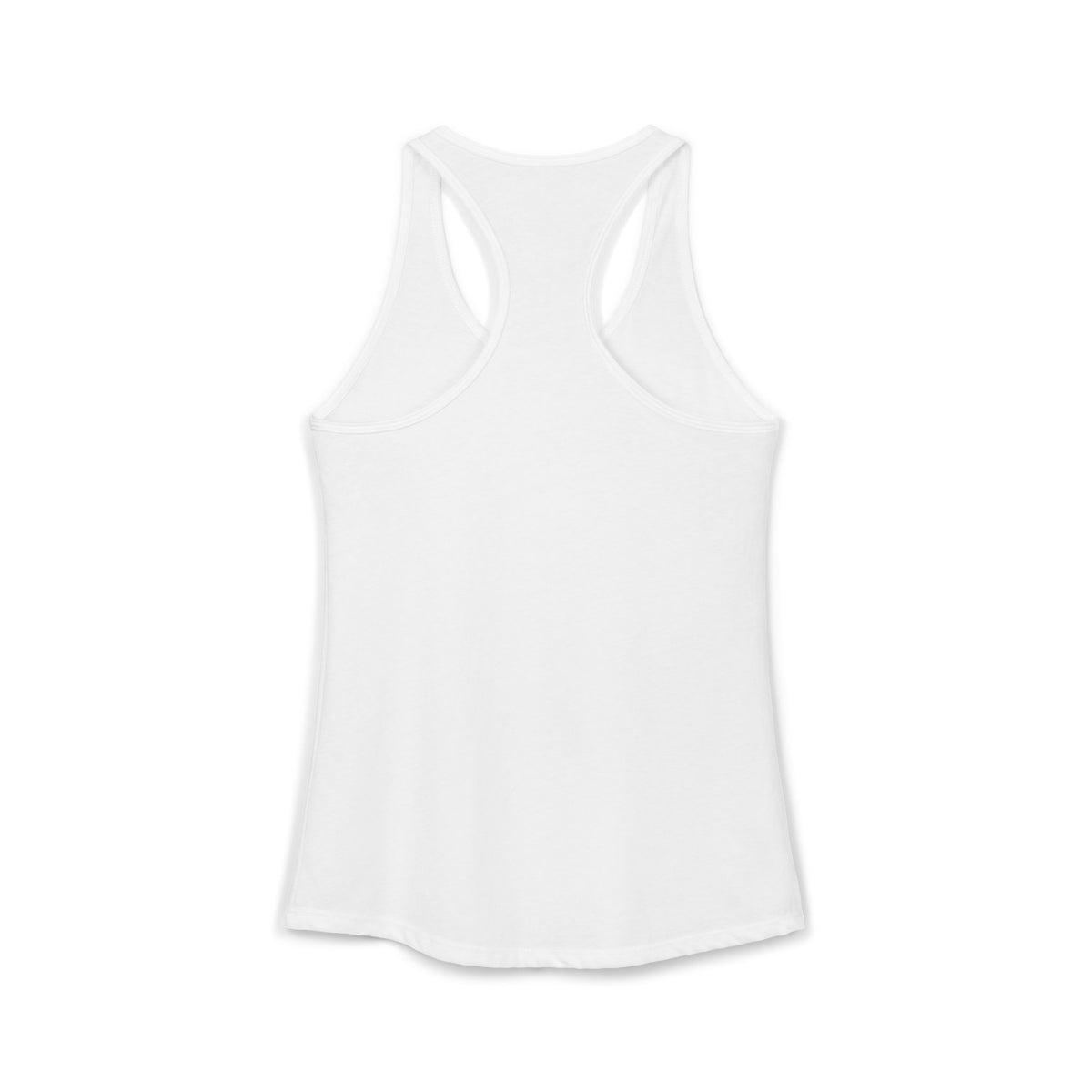 Sensitive Creature. Handle With Care racerback tank top by C.Cambrea, front view on model