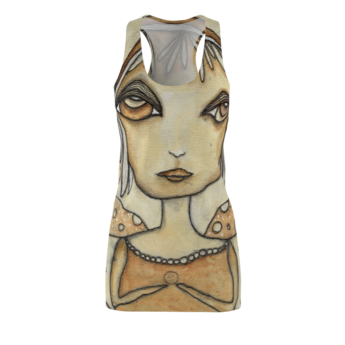 Fairy Dress Racerback Mini Tank Sexy Above the Knee Unique Original Art Womens Clothing Artsy Designer Fashion