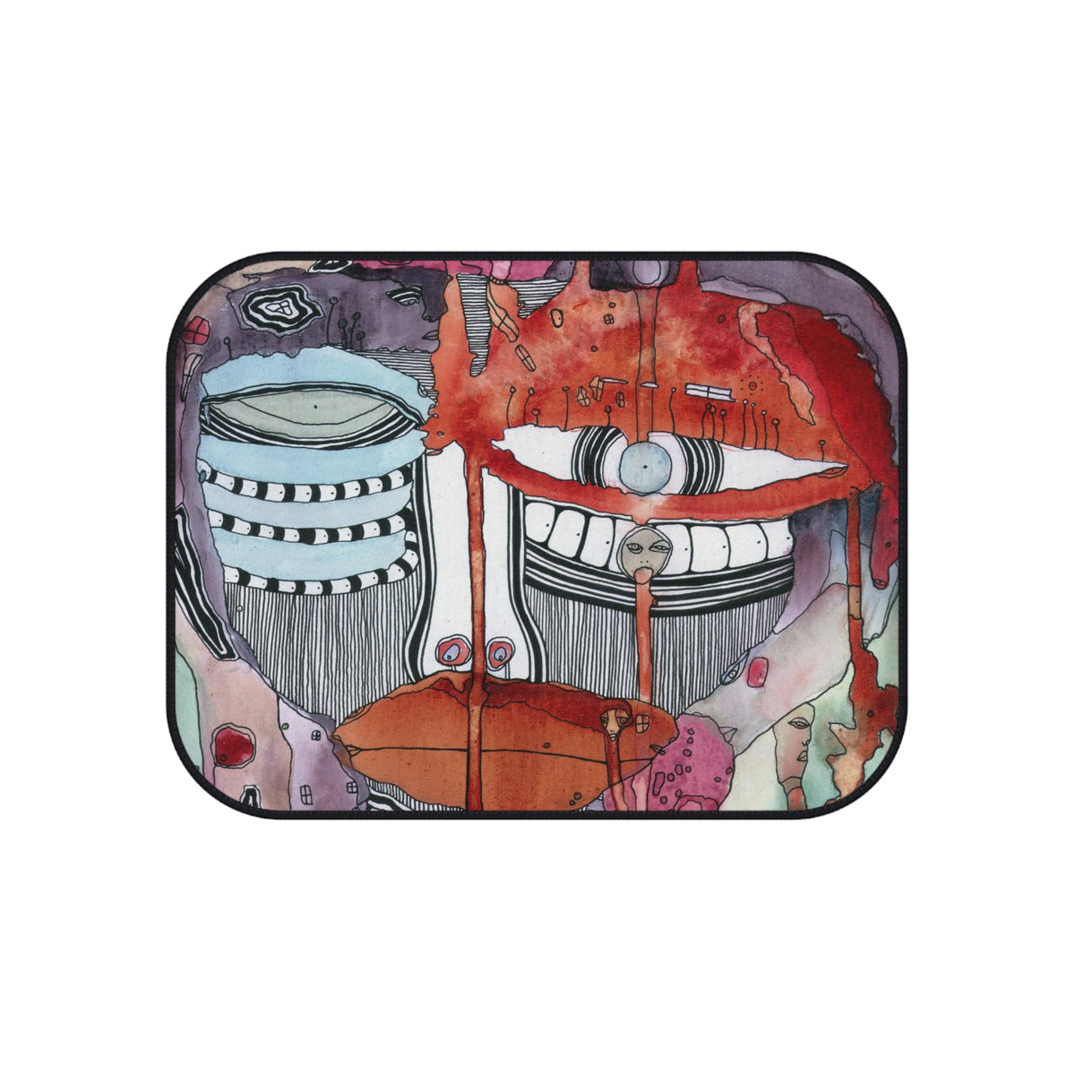 A Female Hello Original Art Car Mat