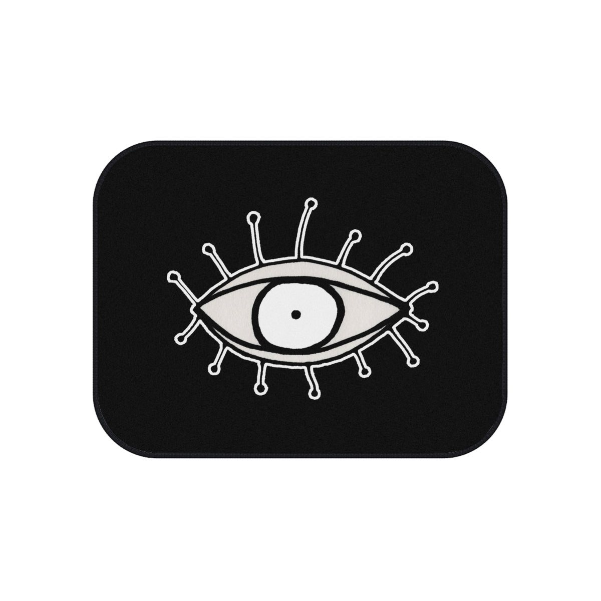 &quot;Lashes&quot; Set of 4 Car Floor Mats Gothic Theme