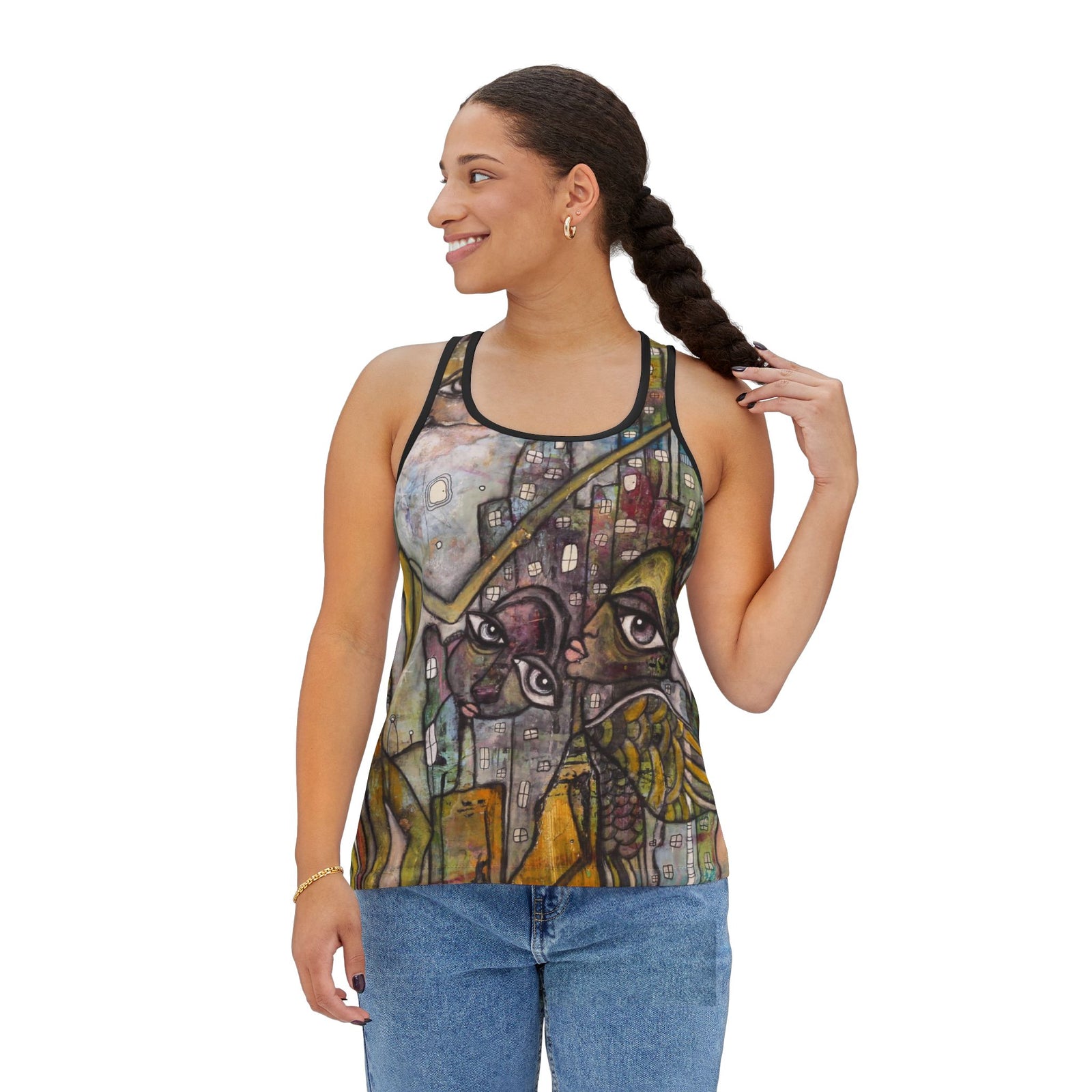 "City Creatures" Tank Top Wearable Art